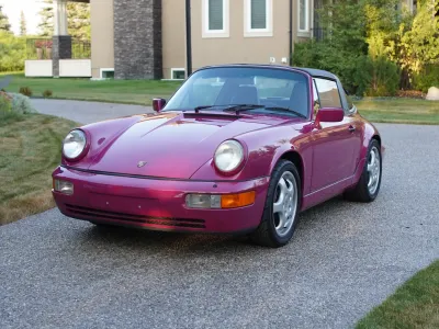 1991 Porsche 911 Carrera 2 Targa in Rubystone Red