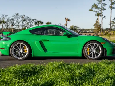 2021 Porsche 718 Cayman GT4 in Python Green