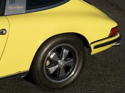 1973.5 Porsche 911T Targa in Light Yellow