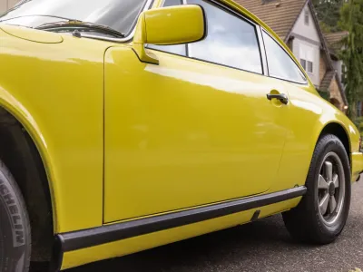 1977 Porsche 911S Coupe in Light Yellow