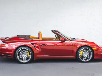 2008 Porsche 911 Turbo Cabriolet in Ruby Red Metallic