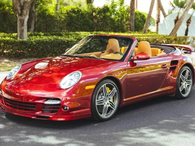 2008 Porsche 911 Turbo Cabriolet in Ruby Red Metallic