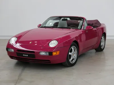 1992 Porsche 968 Cabriolet in Rubystone Red