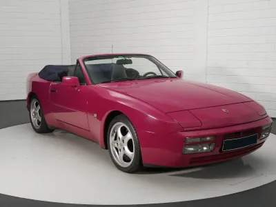 1991 Porsche 944 S2 Cabriolet in Rubystone Red