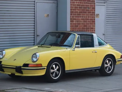1973.5 Porsche 911T Targa in Light Yellow