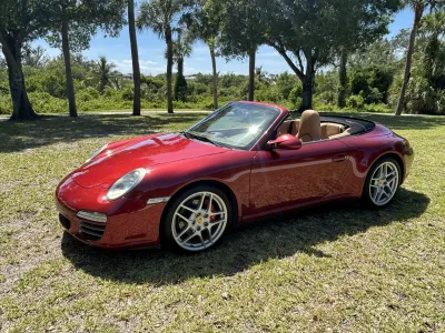 2009 Porsche 911 Carrera 4S Cabriolet in Ruby Red Metallic