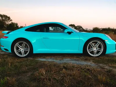 Porsche 911 In Turquoise
