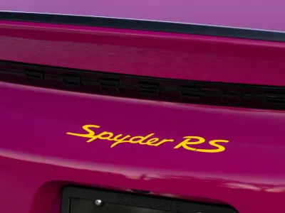 2024 Porsche 718 Spyder RS Weissach in Ruby Star Neo