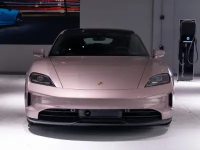 2025 Porsche Taycan in Frozen Berry Metallic