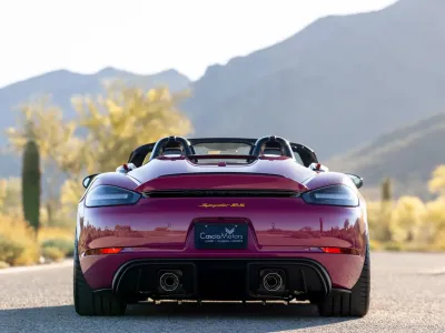 2024 Porsche 718 Spyder RS Weissach in Ruby Star Neo