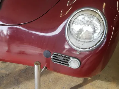 1957 Porsche 356A 1600 Coupe in Polyantha Red