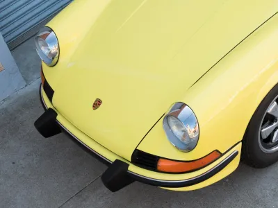 1973.5 Porsche 911T Targa in Light Yellow