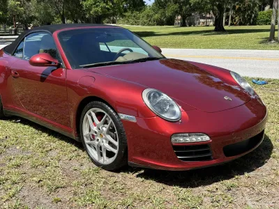 2009 Porsche 911 Carrera 4S Cabriolet in Ruby Red Metallic