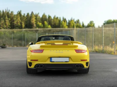 2014 Porsche 911 Turbo Cabriolet in Racing Yellow