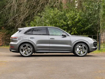 2019 Porsche Cayenne Turbo in Quartzite Grey Metallic