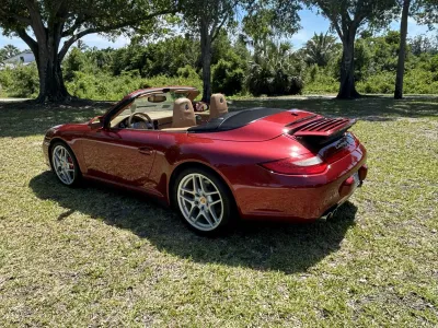 2009 Porsche 911 Carrera 4S Cabriolet in Ruby Red Metallic
