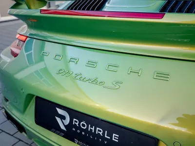 2017 Porsche 911 Turbo S in Python Green Chromaflair