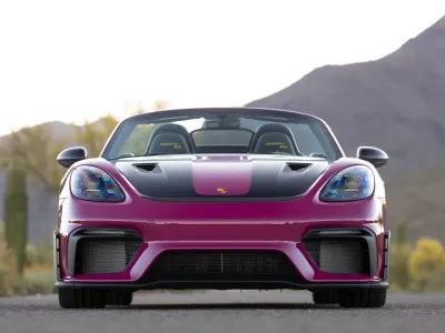 2024 Porsche 718 Spyder RS Weissach in Ruby Star Neo