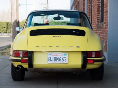 1973.5 Porsche 911T Targa in Light Yellow