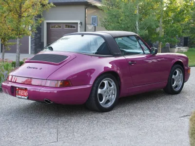 1991 Porsche 911 Carrera 2 Targa in Rubystone Red