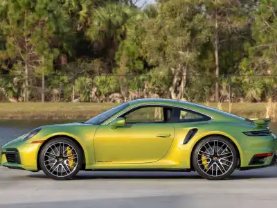 2024 Porsche 911 Turbo S in Python Green Chromaflair