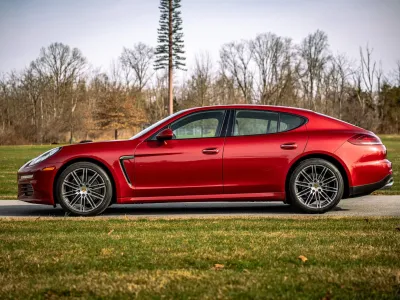 2015 Porsche Panamera 4 in Ruby Red Metallic