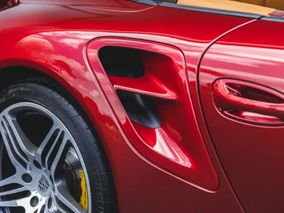 2008 Porsche 911 Turbo Cabriolet in Ruby Red Metallic