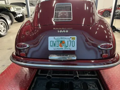 1958 Porsche 356A Sunroof Coupe in Polyantha Red