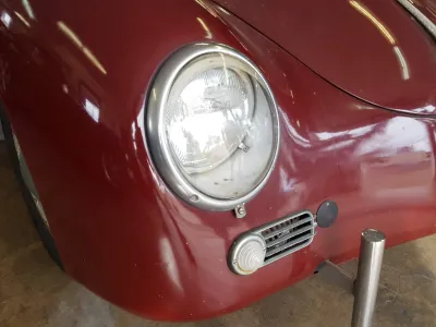 1957 Porsche 356A 1600 Coupe in Polyantha Red