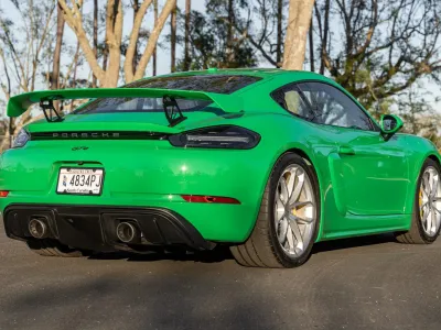 2021 Porsche 718 Cayman GT4 in Python Green