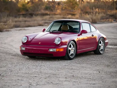 1992 Porsche 911 Carrera 2 Coupe in Rubystone Red