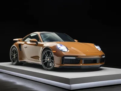 2025 Porsche 911 Turbo S Coupe In Sepia Brown