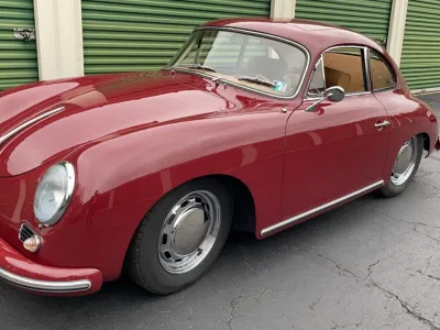 1958 Porsche 356A Sunroof Coupe in Polyantha Red
