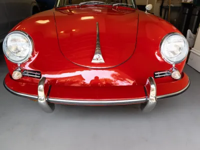 1961 Porsche 356B Karmann Notchback in Ruby Red