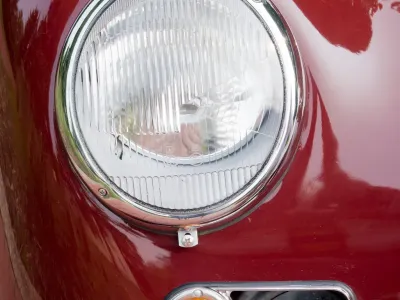 1956 Porsche 356A 1600 Coupe in Polyantha Red