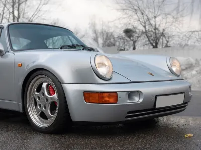 1993 Porsche 911 Turbo S Lightweight in Polar Silver Metallic